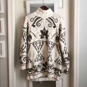 Oversized turtleneck sweater